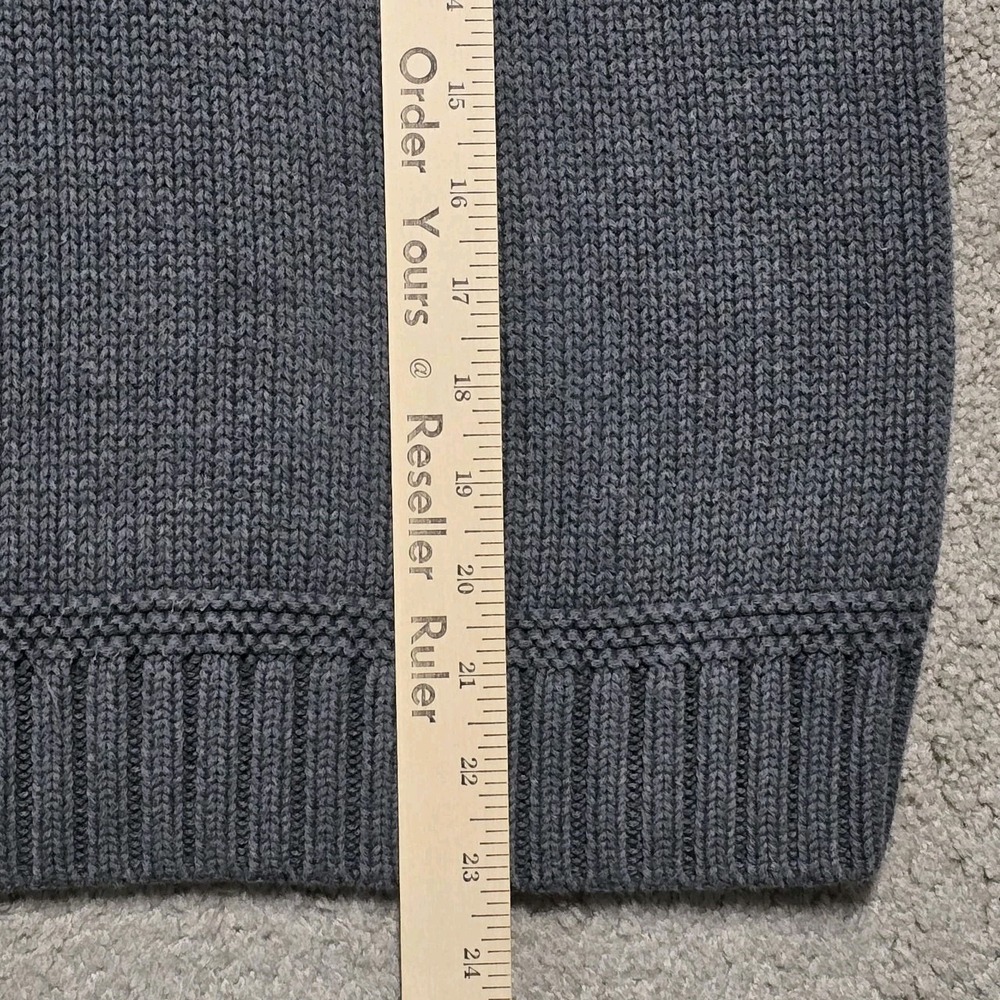 Ralph Lauren Turtleneck Chunky Knit Sweater Womens M Petite Monochrome Snowflake - Picture 9 of 13